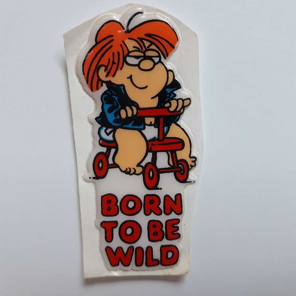 Vintage Baby Marvin Puffy Sticker 80s Retro Classic Comic Strip Cartoon Gordy